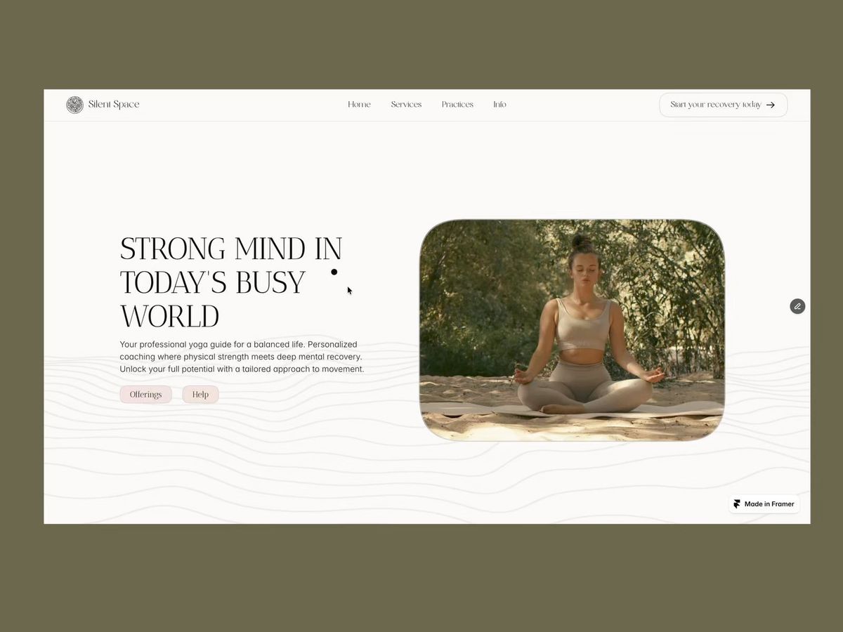 Silent Space Yoga screenshot 1