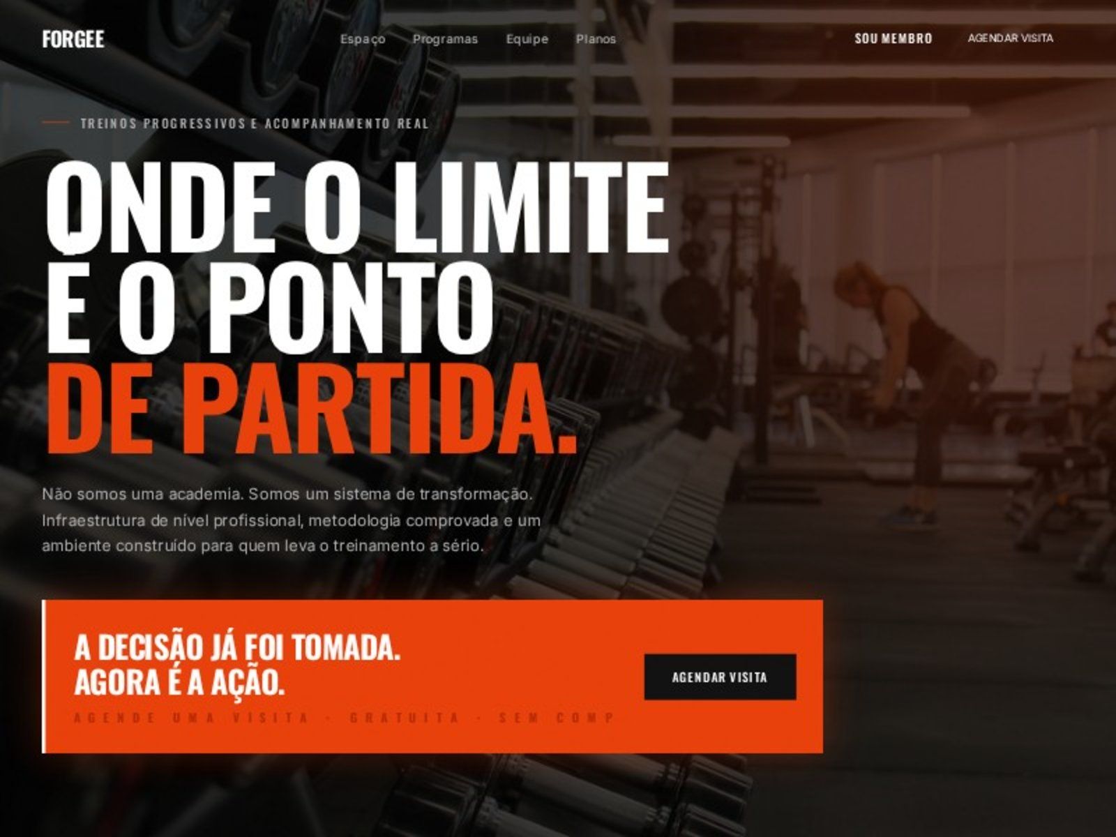 FORGEE Fitness & Performance — Landing Page Template