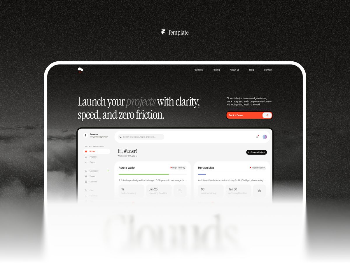 Clouuds screenshot 1