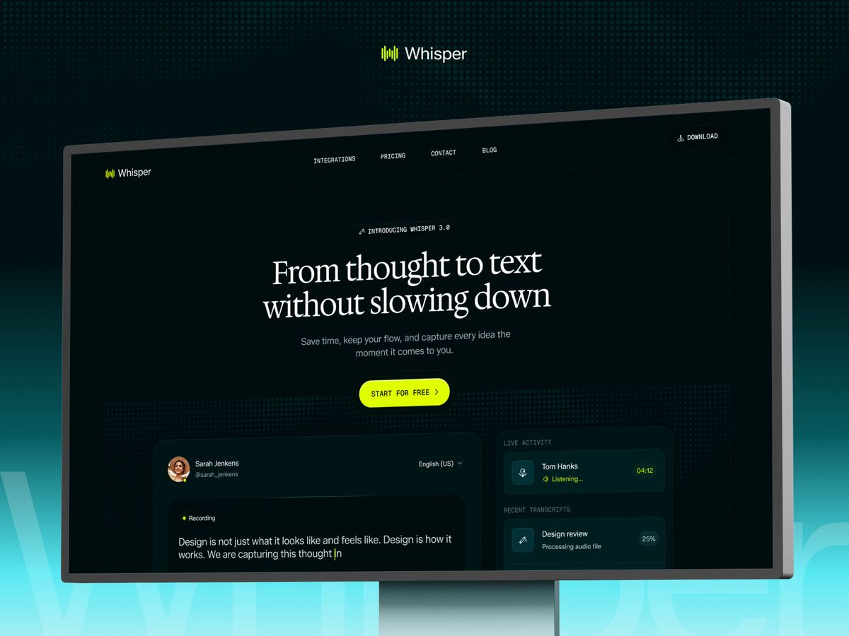 Whisper screenshot 1