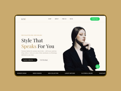 Clothing & Fashion template 2