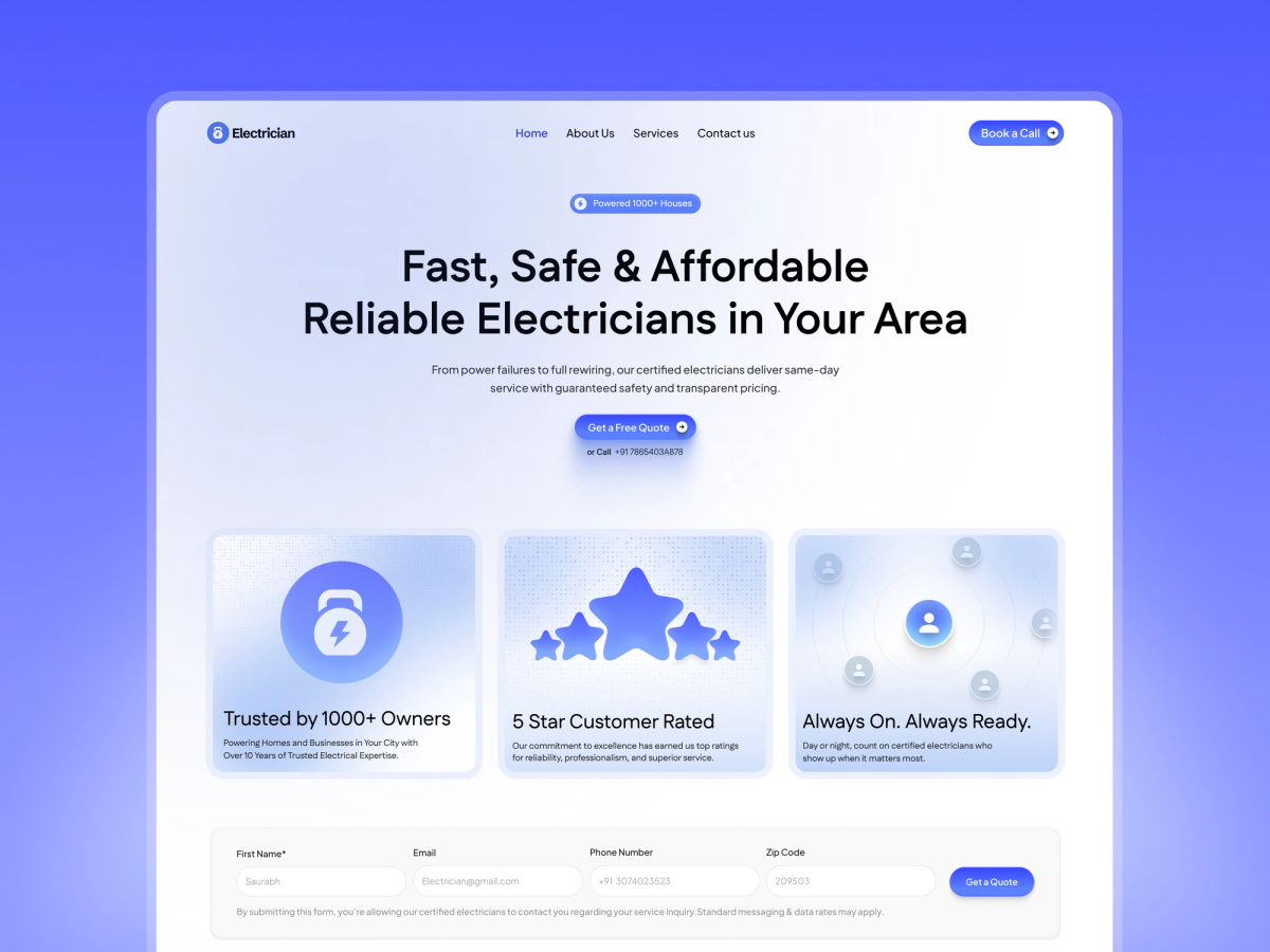 Electrician Service screenshot 1