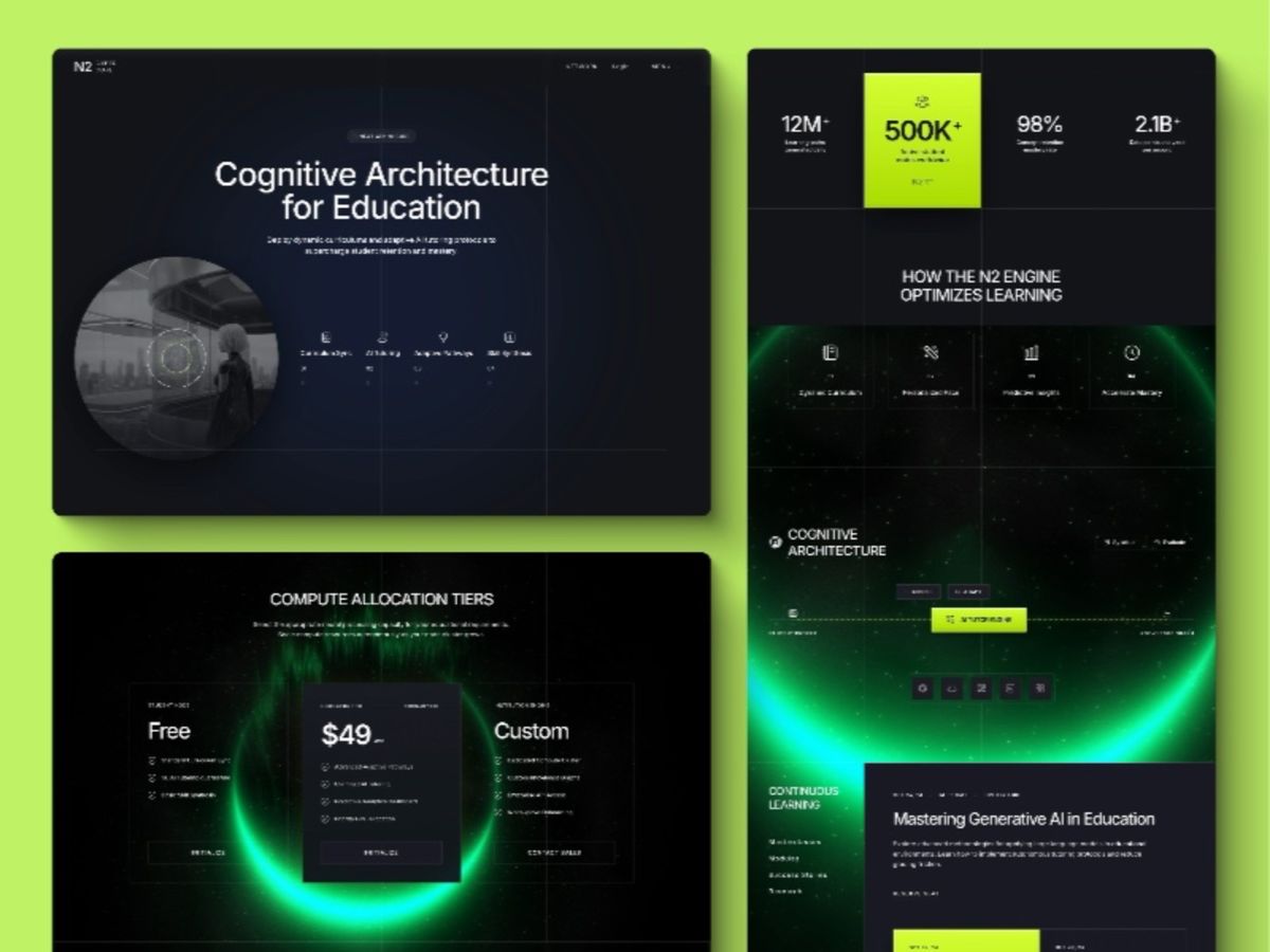 EdTech AI Landing Page Template — Landing Page Website Template screenshot 1