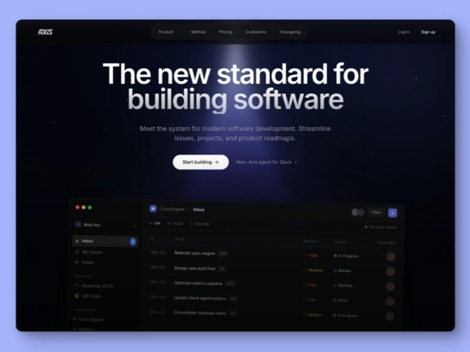 SaaS Product Management Landing Page — Website Template