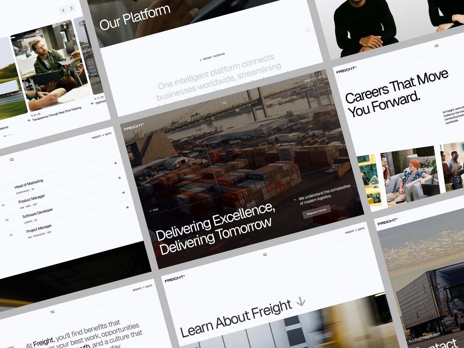 Modern Logistics Template - Hover