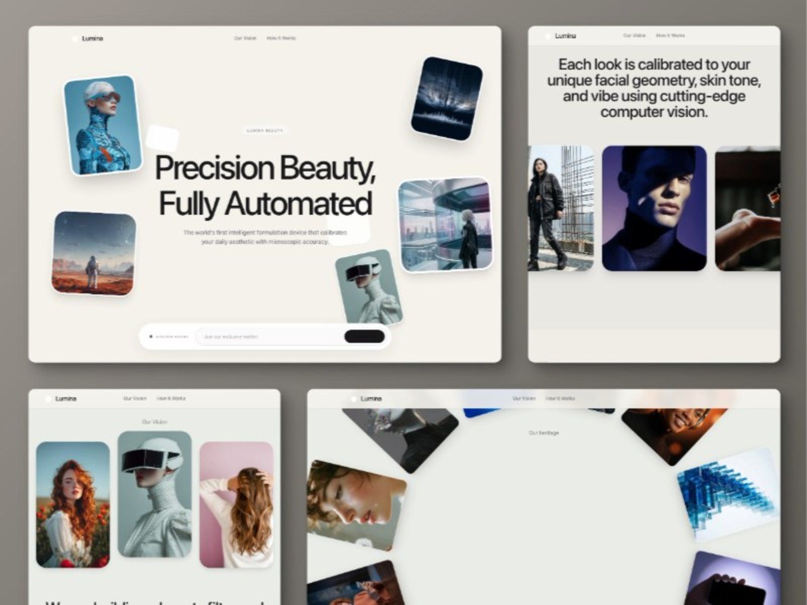 Lumina Beauty Tech — Landing Page Website Template