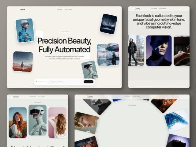 Lumina Beauty Tech — Landing Page Website Template