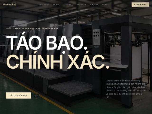Industrial Printing Services Landing Page Template