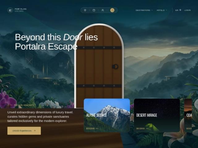 Luxury Travel Landing Page — Website Template