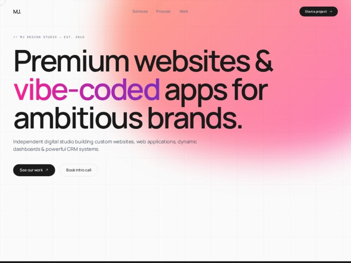 Creative Studio Landing Page Template — Digital Agency Website Template screenshot 1