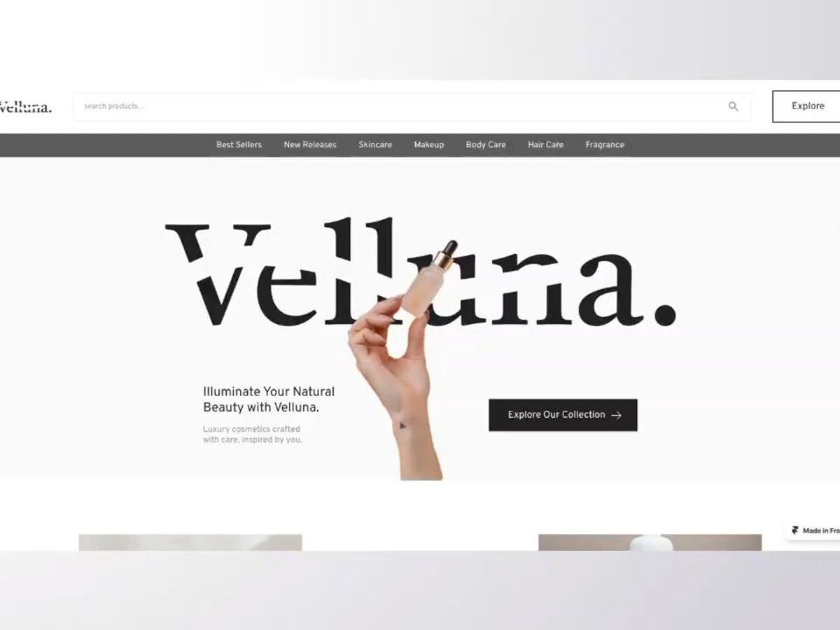 Velluna brand screenshot 1