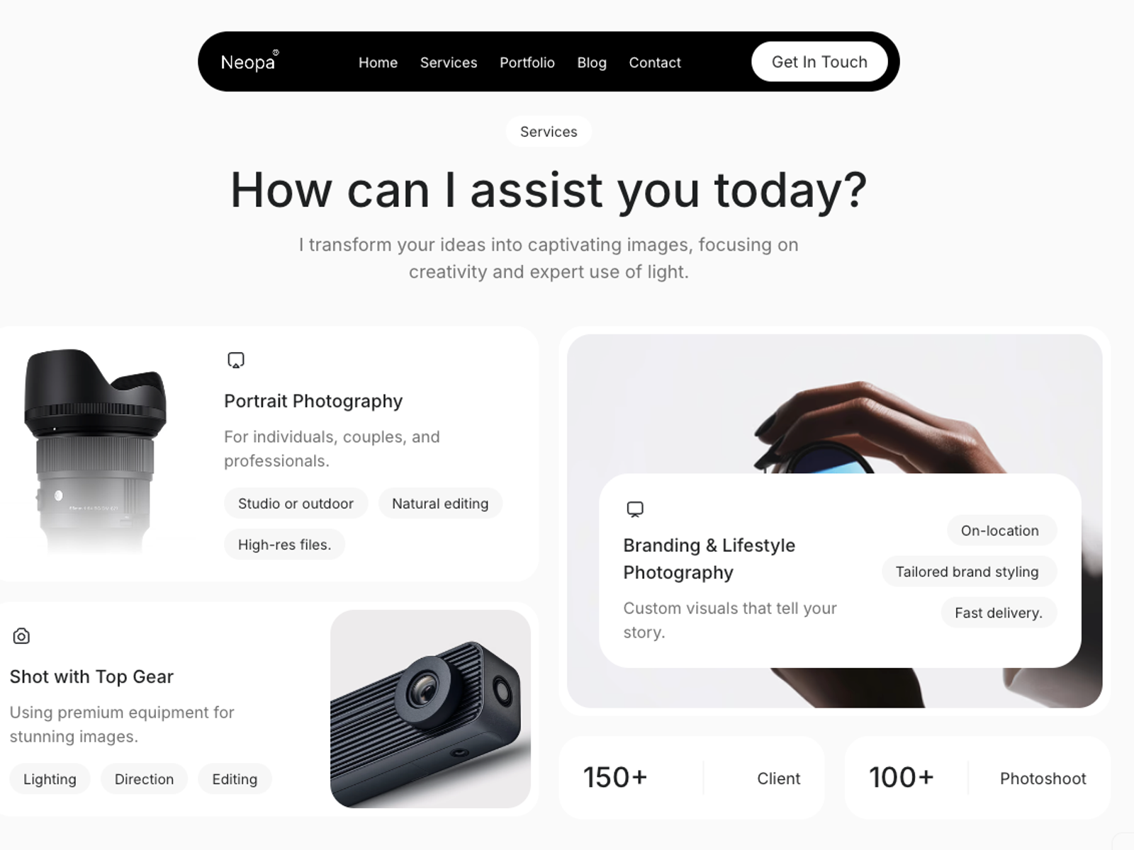 Portfolio Photography Template screenshot 2