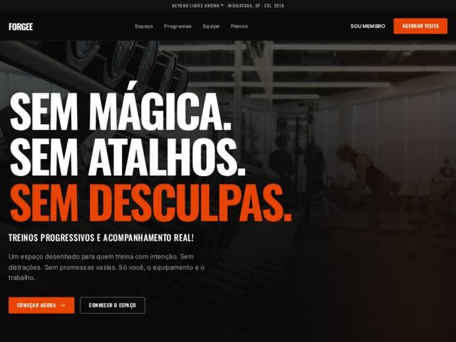 FORGEE — Gym and Fitness Center Landing Page Template