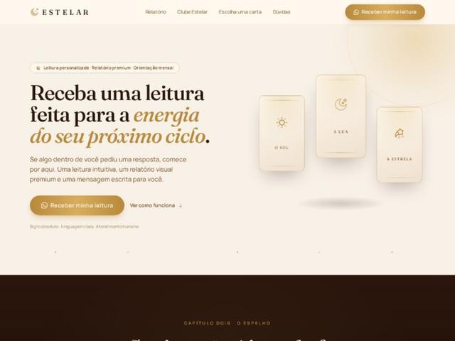 Estelar Tarot & Astrology — Landing Page Website Template