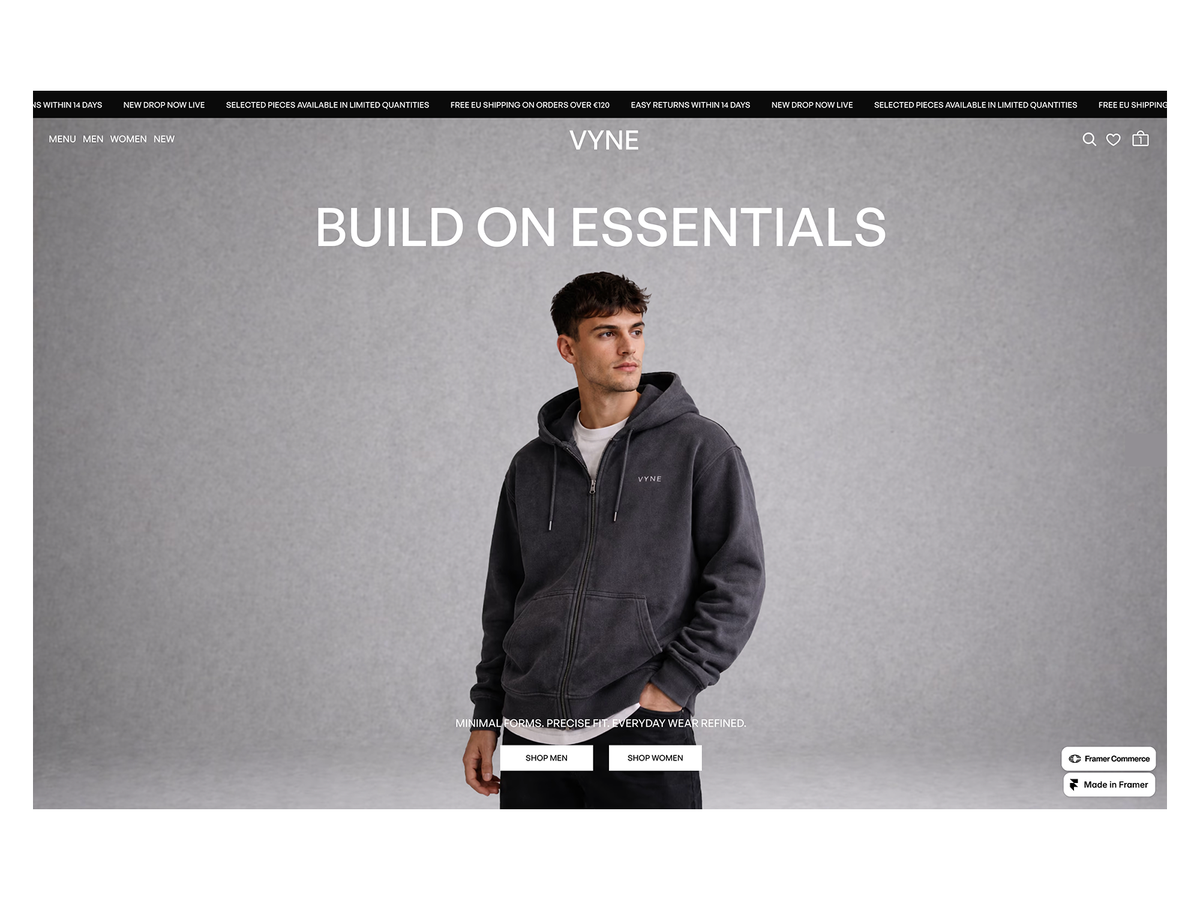 VYNE Shop screenshot 1