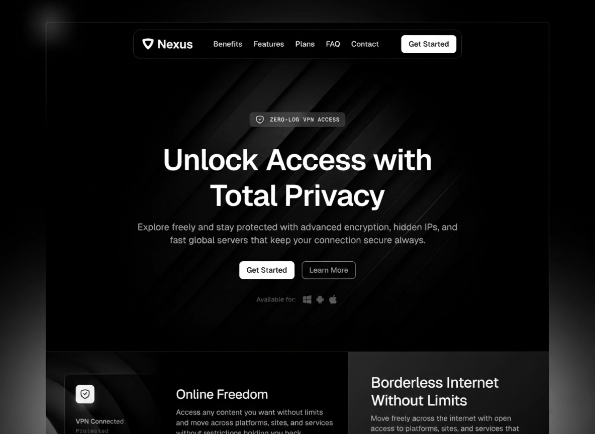 Nexus— SaaS and Tech template