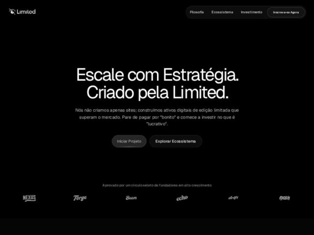 Limited Digital Strategy & Design Template — Landing Page