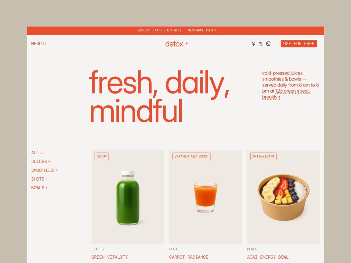 Detox Cafe screenshot 1