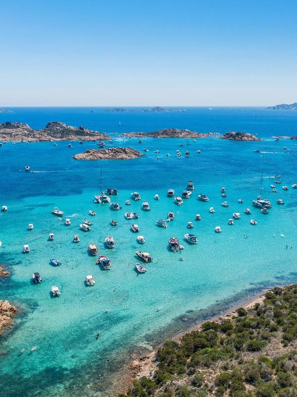 Sardinia's stunning and blue coastline