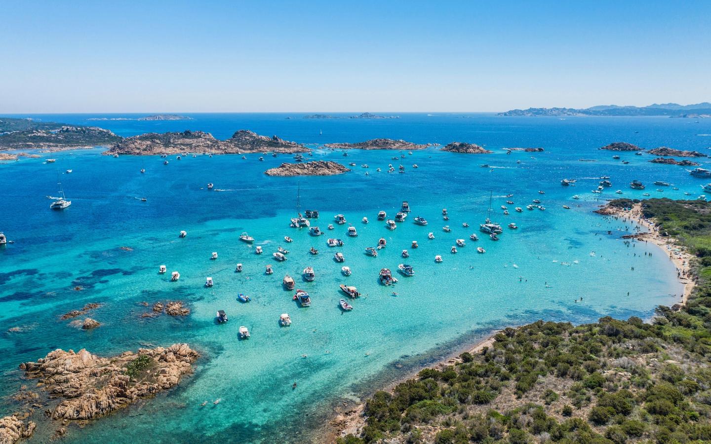 Sardinia's stunning and blue coastline
