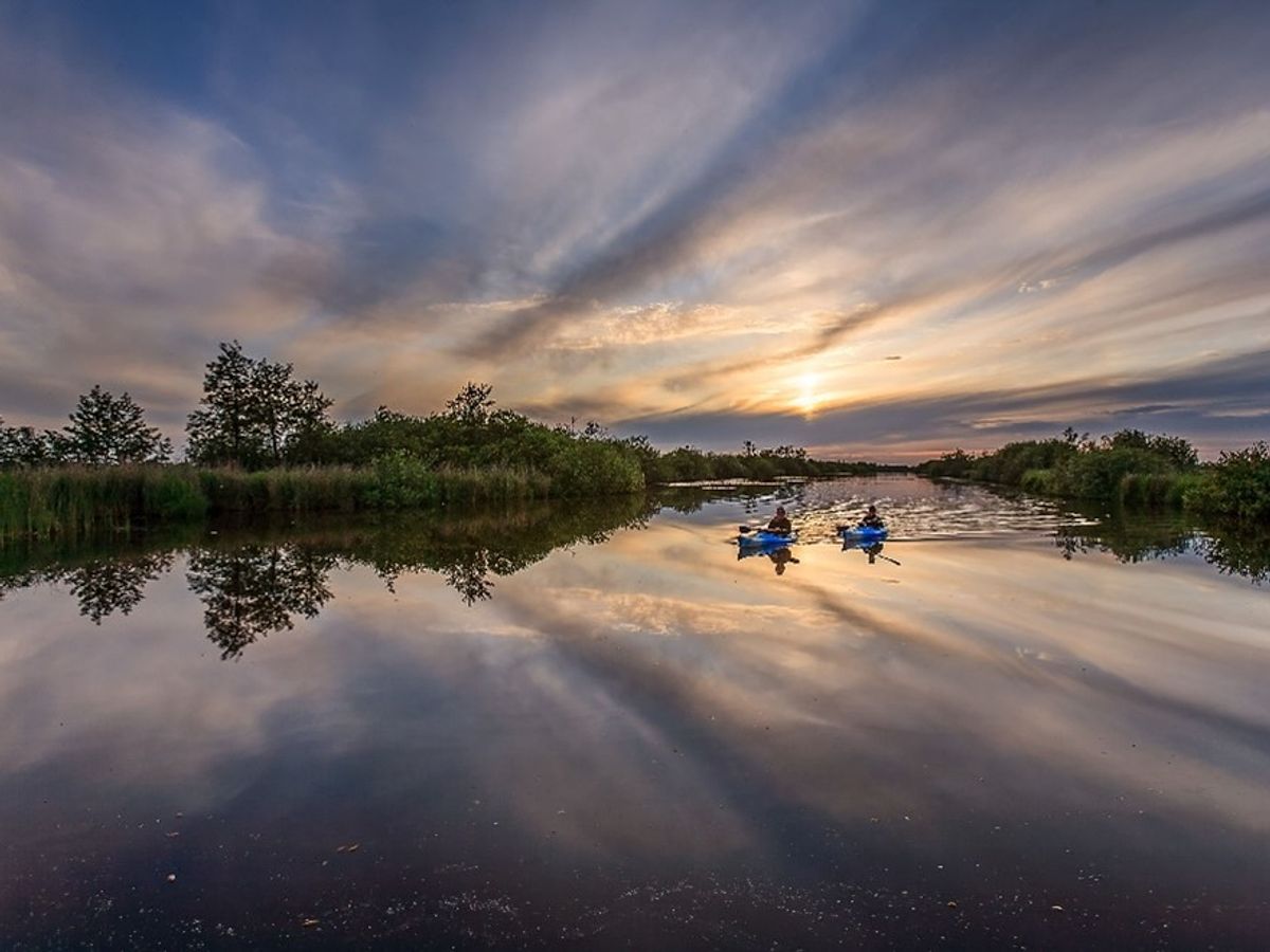 De Alde Feanen National Park in Friesland, Netherlands