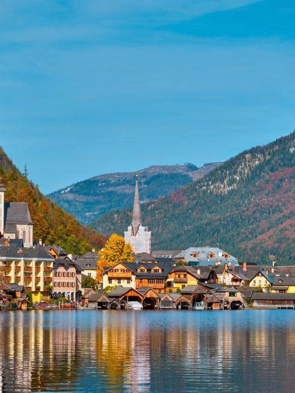 Lake in Austria’s Salzkammergut region