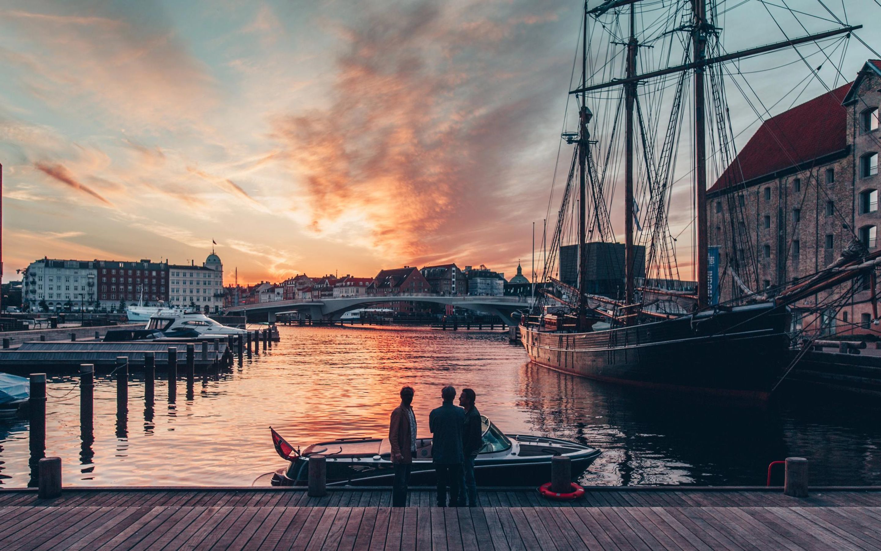 Bike and boat in Denmark