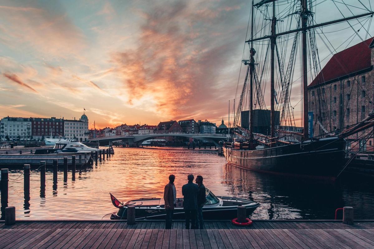 Bike and boat in Denmark