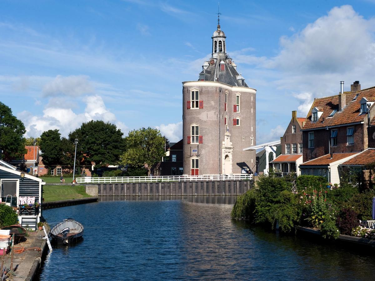 the Drommedaris, a historic building located in Enkhuizen, Netherlands
