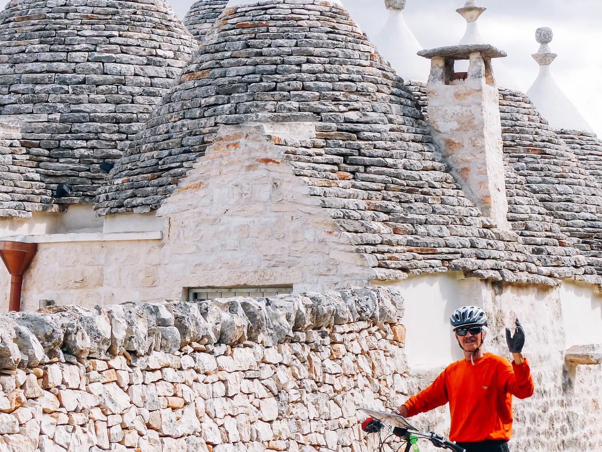 Traditional houses with canonical roofs in Alberobello