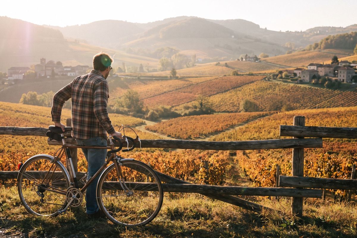Cycling Piedmont wine region