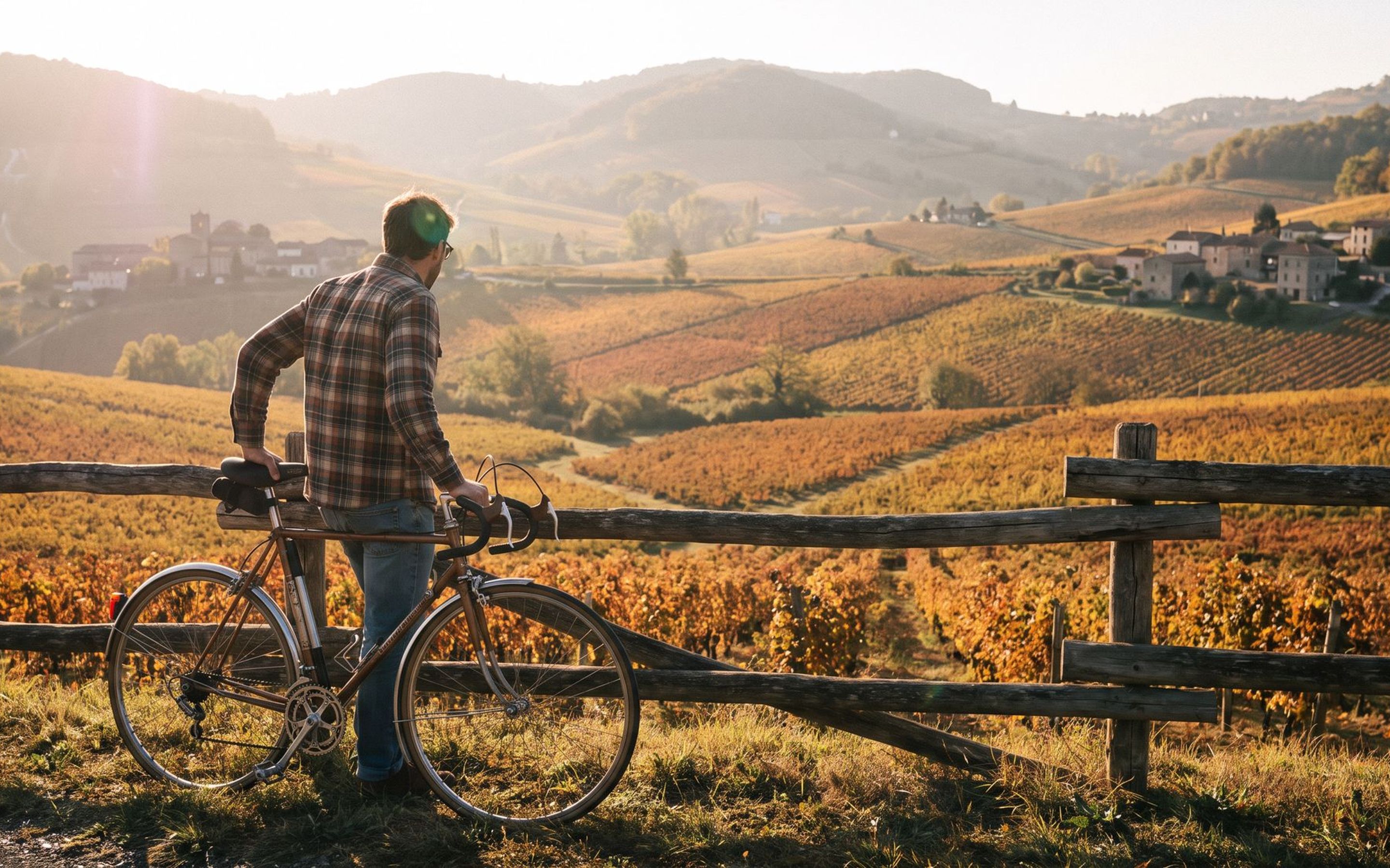 Cycling Piedmont wine region