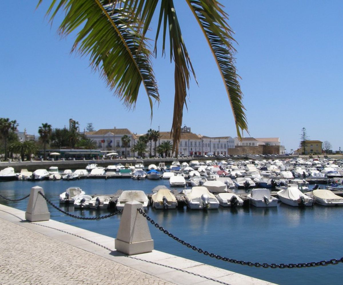 Harbour town on south Coast Portugal