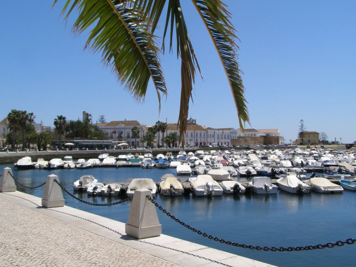 Harbour town on south Coast Portugal