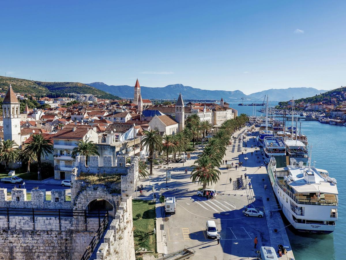 beautiful historic town of Trogir, located on the Dalmatian coast of Croatia
