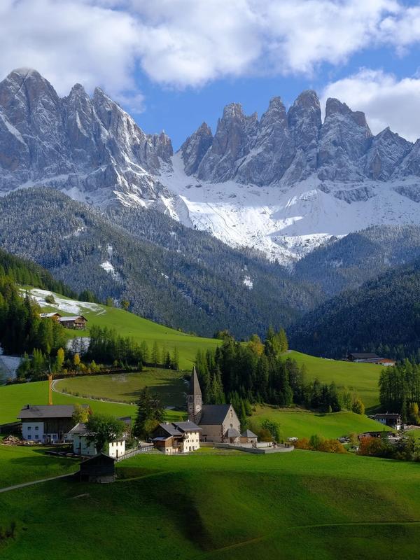 Dolomite Mountains in Italy