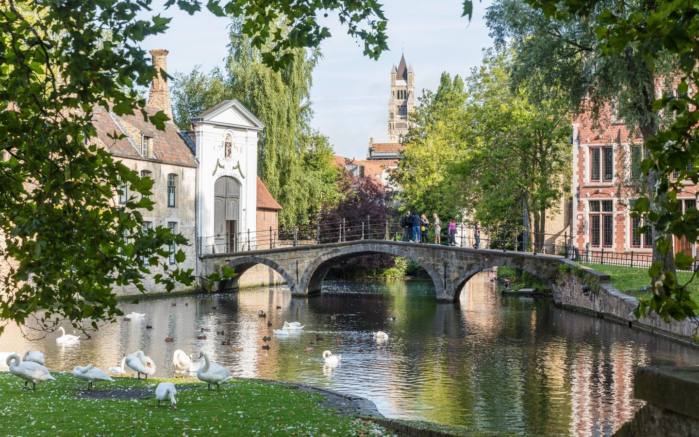 Canal in Bruges Belgium