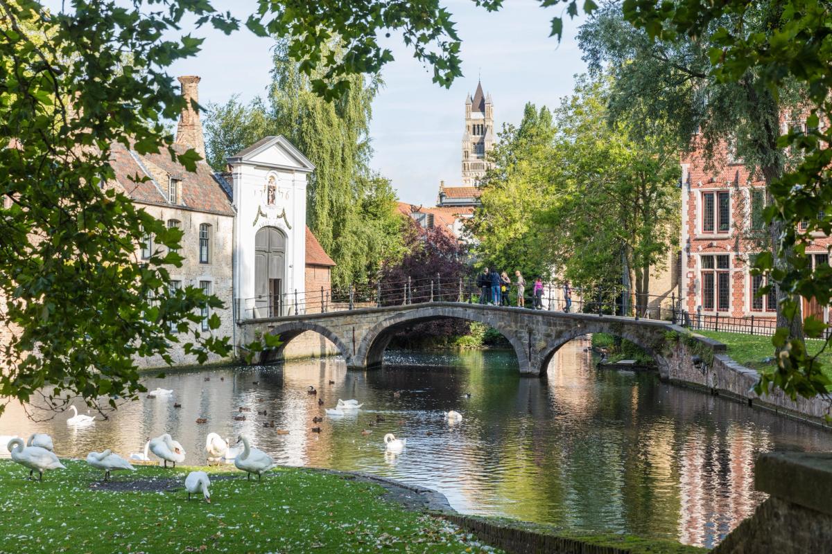Canal in Bruges Belgium