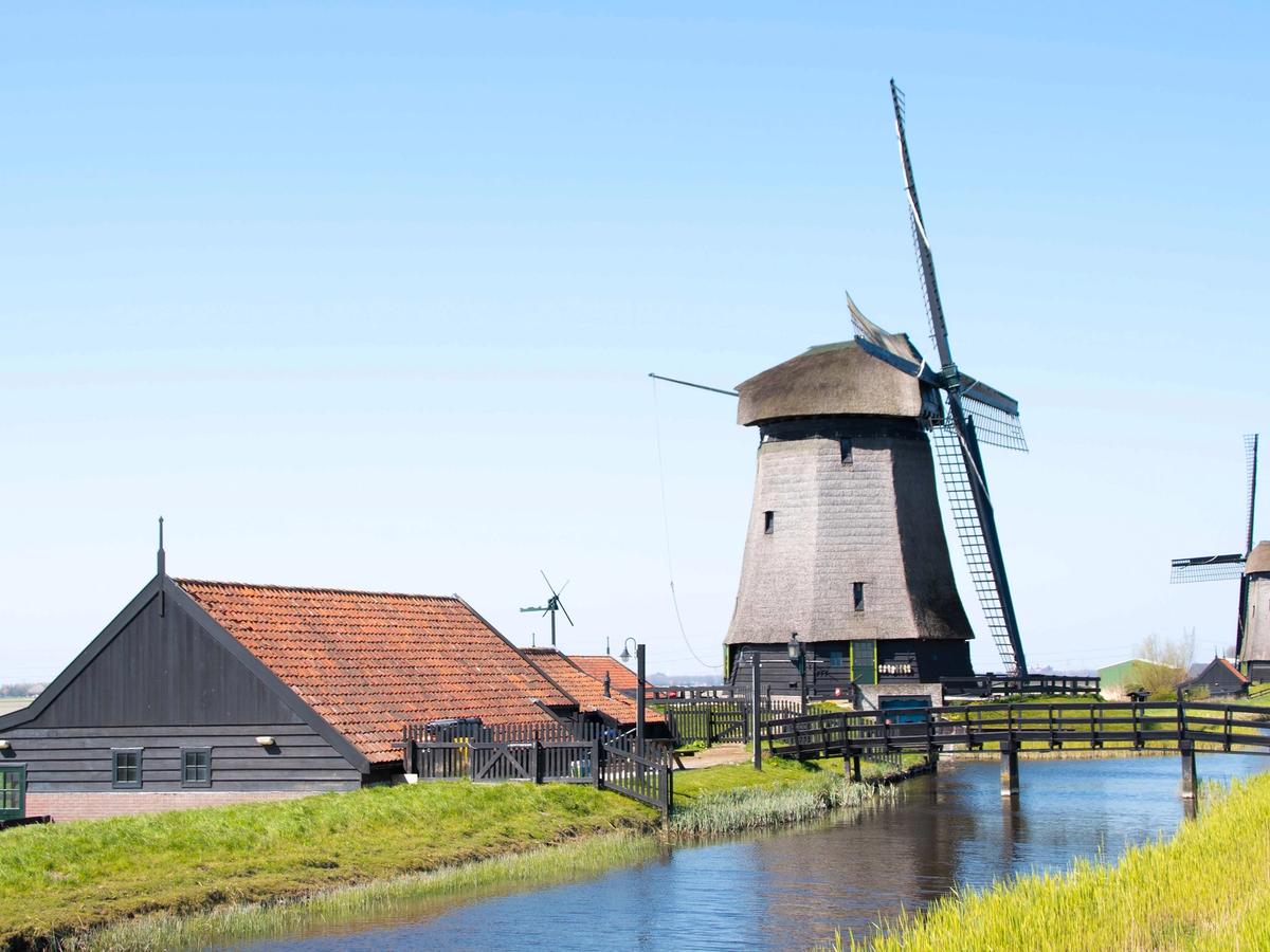 the Museum Mill (De Museummolen) in Schermerhorn, Netherlands, which is part of the Schermer Mills complex
