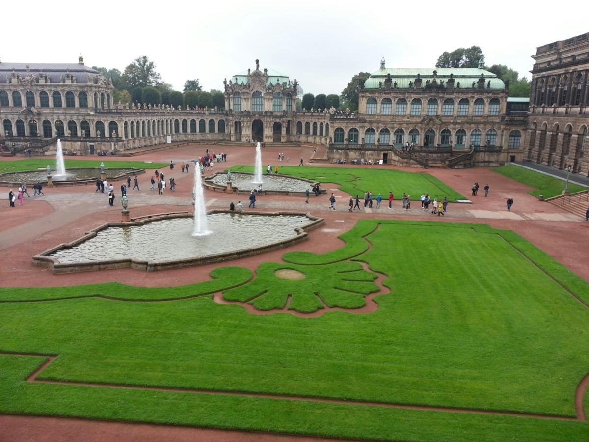 Zwinger Palace Gardens in Dresden