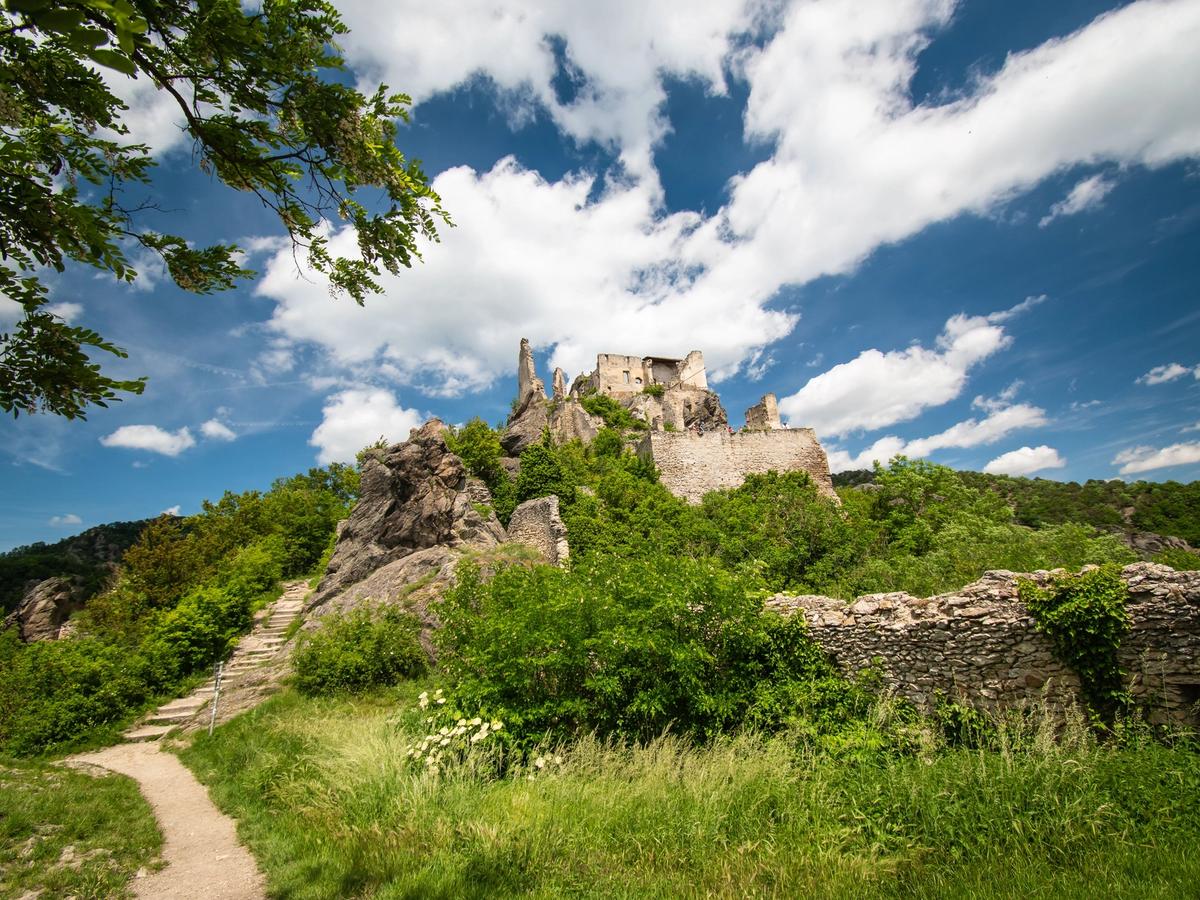 the ruins of Dürnstein Castle in Austria