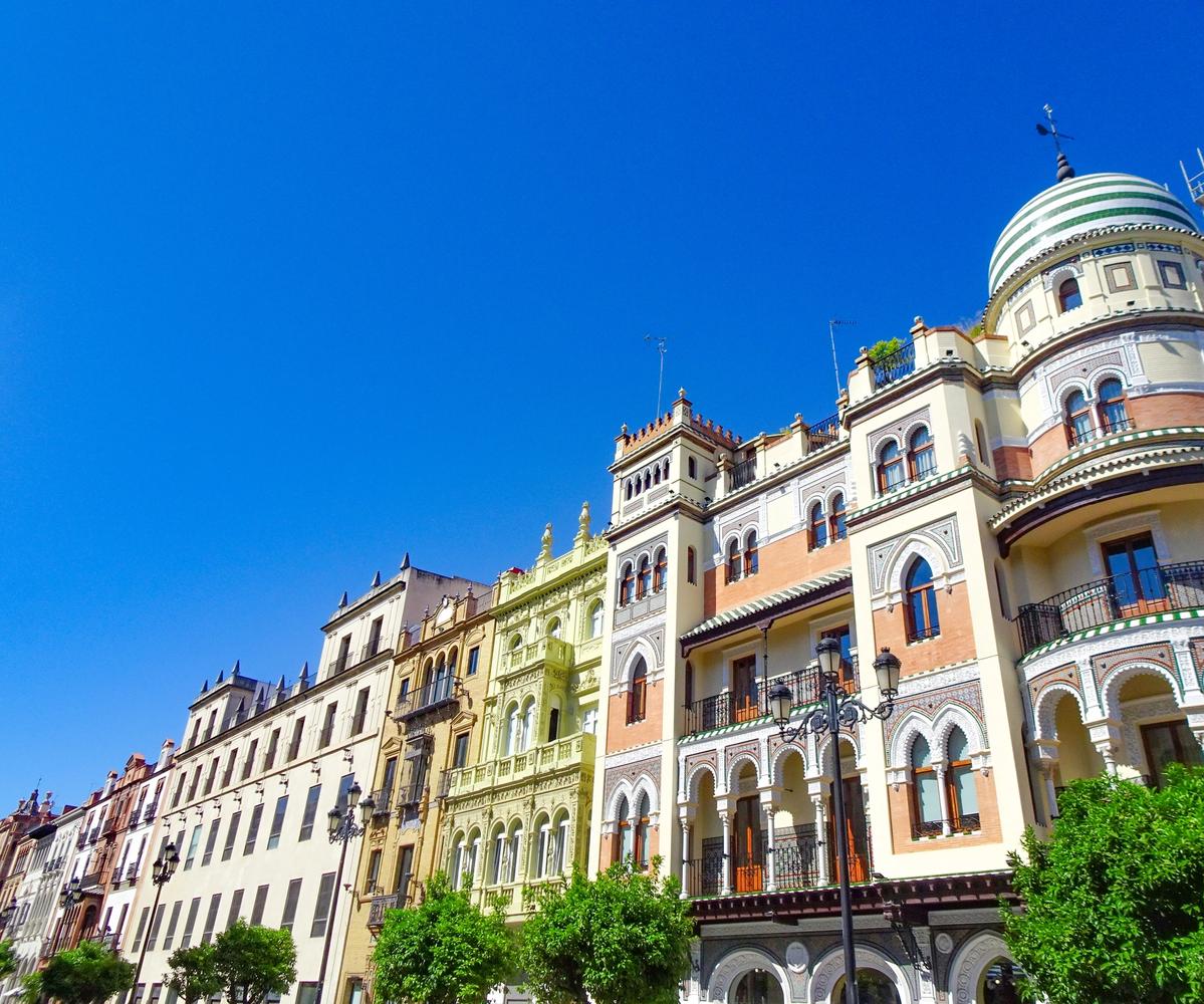 German Street in Seville in Andalusia