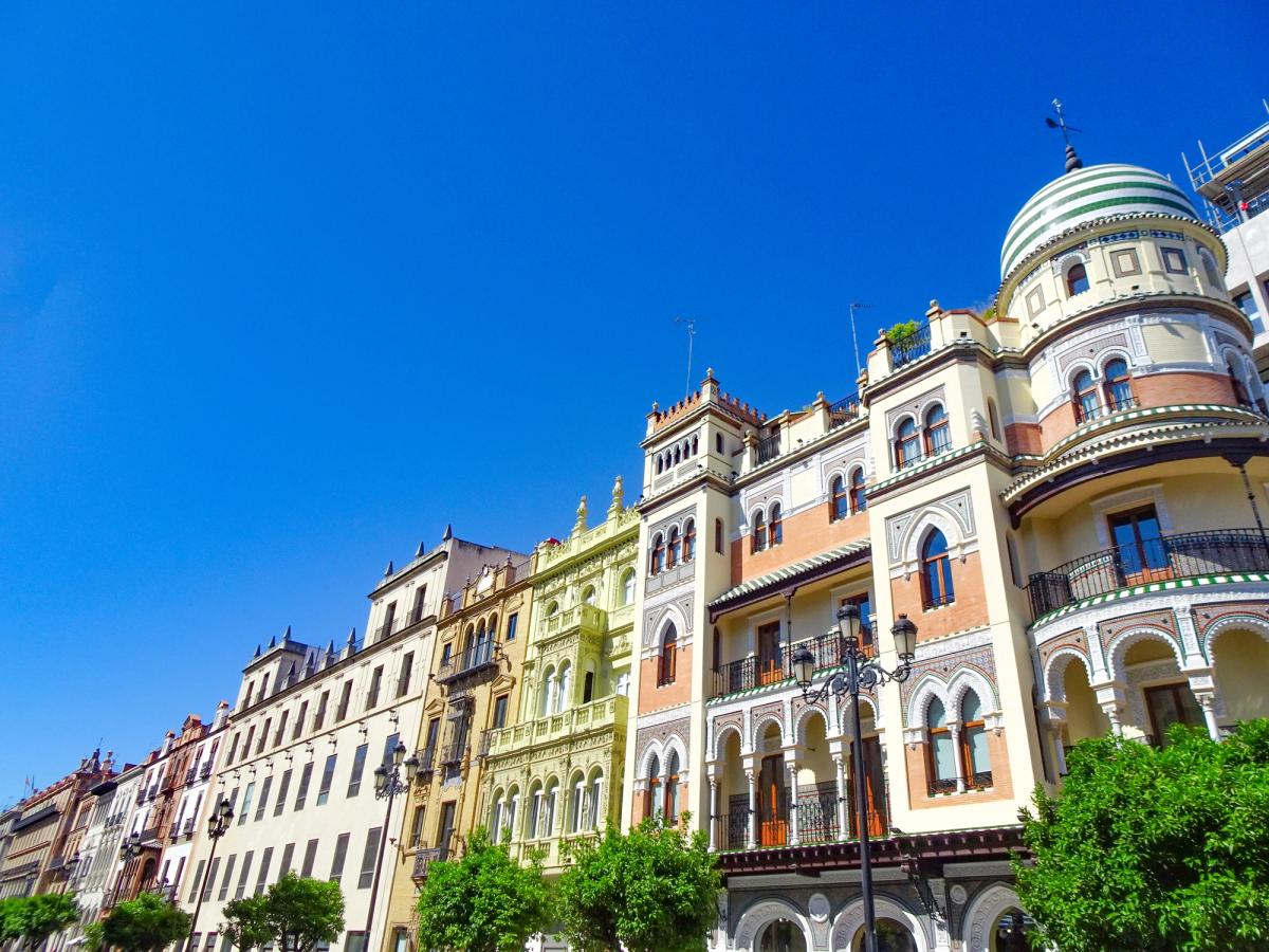 German Street in Seville in Andalusia