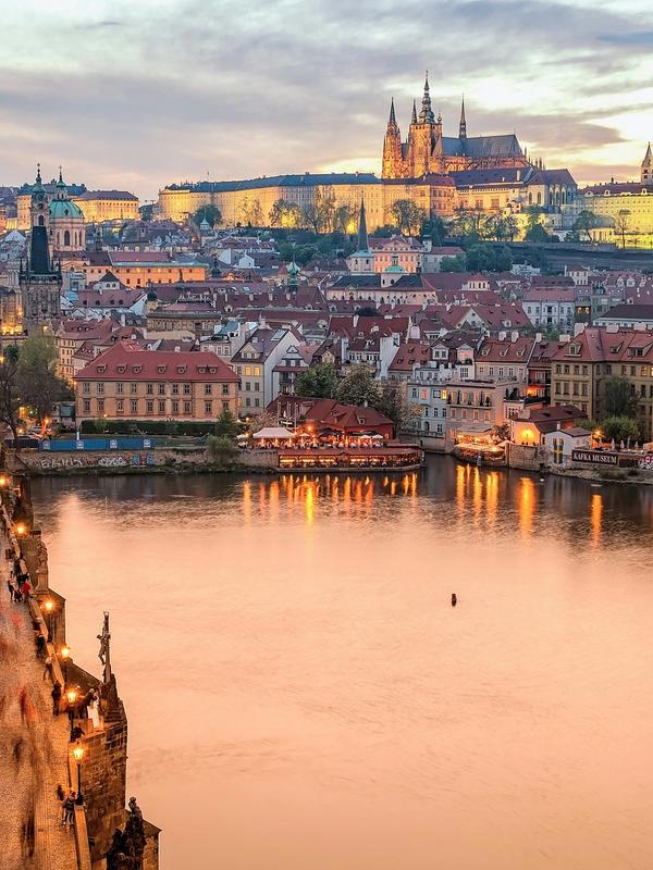 The views of Prague, Czech Republic