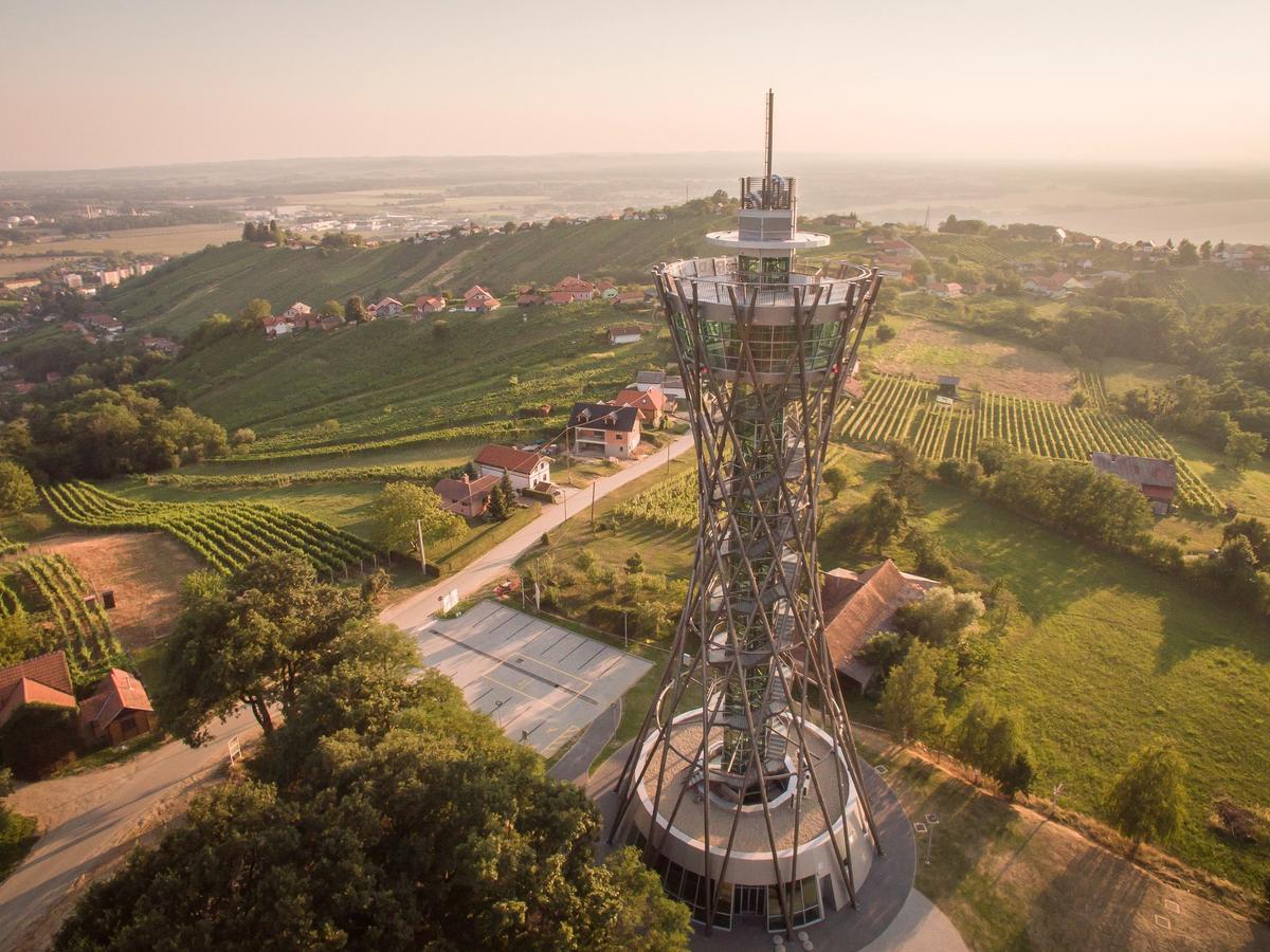 the Vinarium Tower, an observation tower located in Lendava, Slovenia
