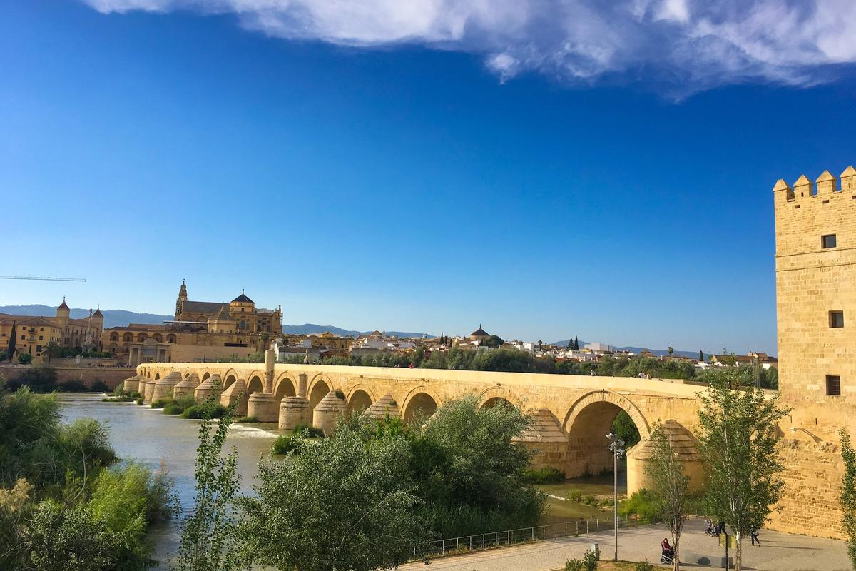 Cordoba Roman Bridge Andalusia cycling holiday