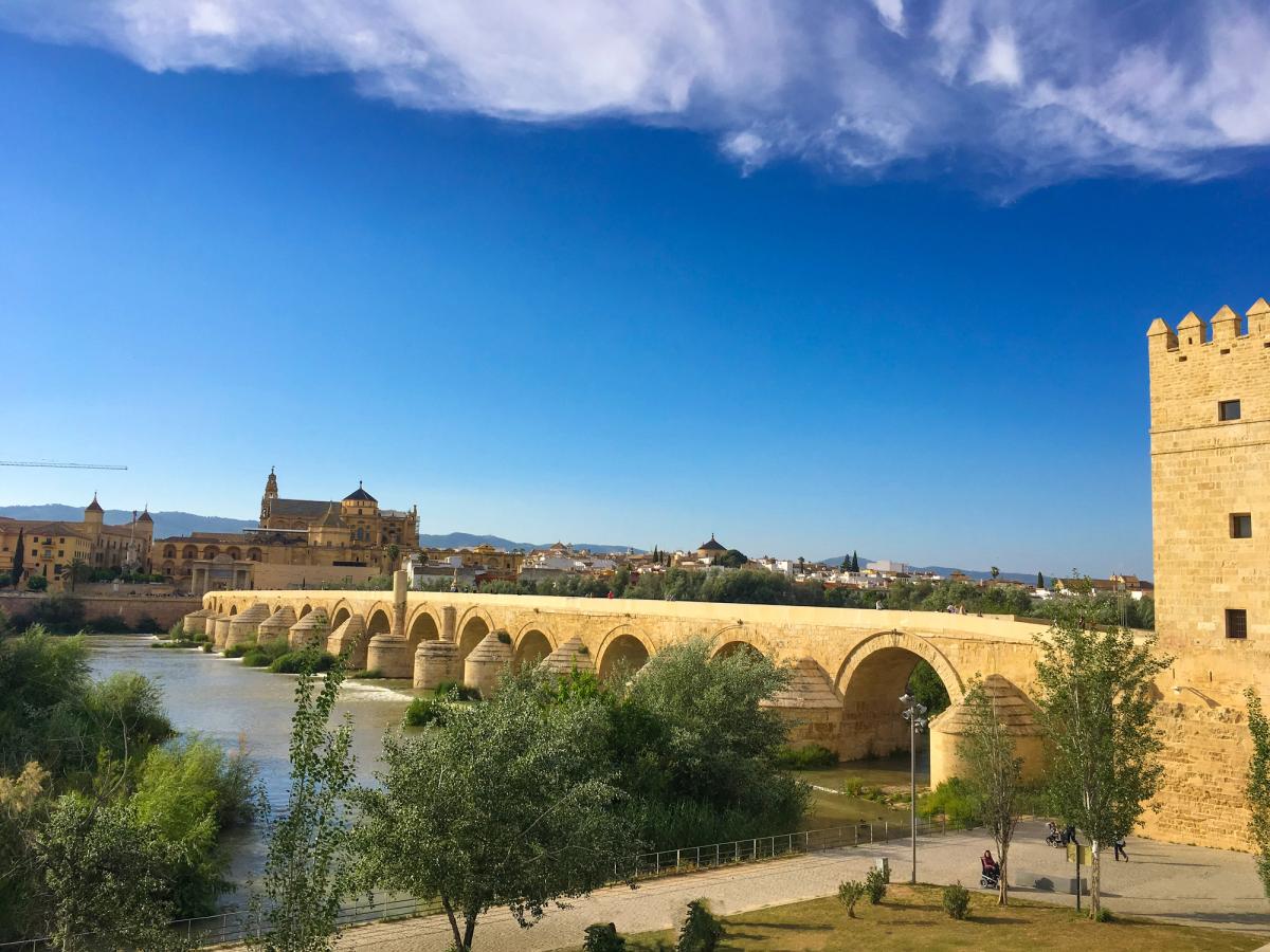 Cordoba Roman Bridge Andalusia cycling holiday
