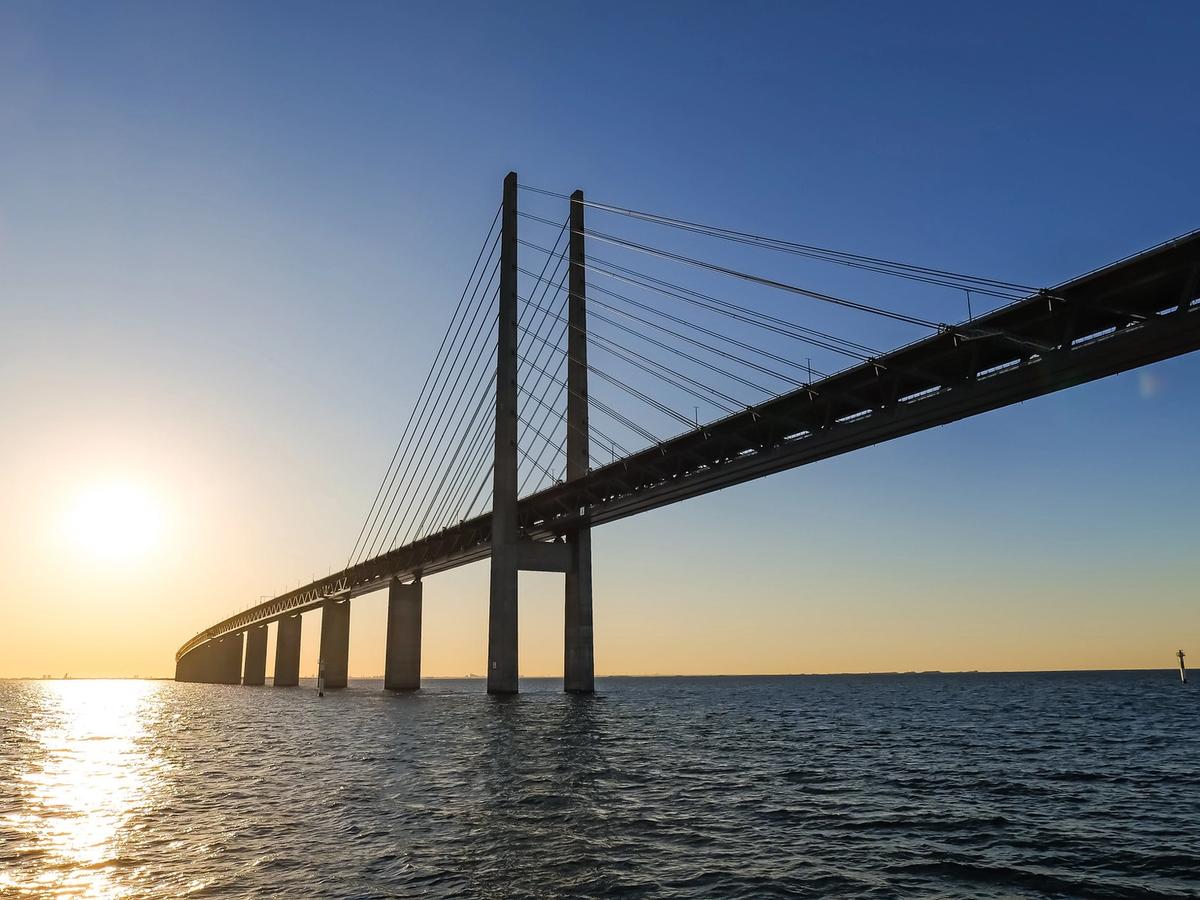 the Øresund Bridge, a significant infrastructure connecting Denmark and Sweden