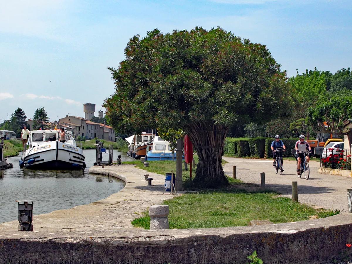 along the Canal du Midi in France