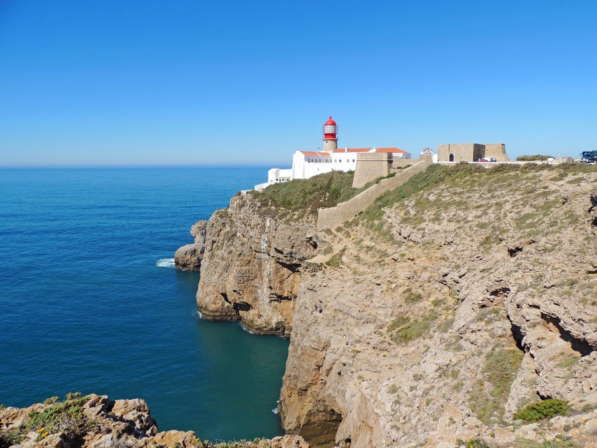 he Farol do Cabo de São Vicente, also known as the Cape St. Vincent Lighthouse, situated on the southwesternmost point of mainland Europe in Portugal